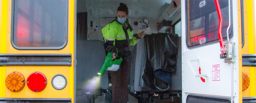 KWRL uses deep cleaning and technology to efficiently and safely transport students during the pandemic