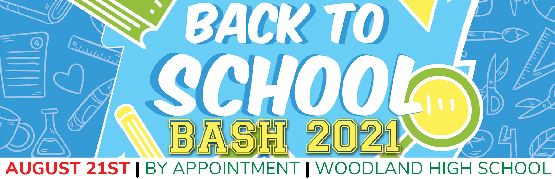 Back-to-School Bash 2021 on Saturday, August 21 from 3-6 p.m.