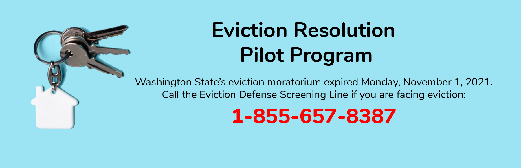 Washington State launches Eviction Resolution Pilot Program (ERPP) for families facing eviction.