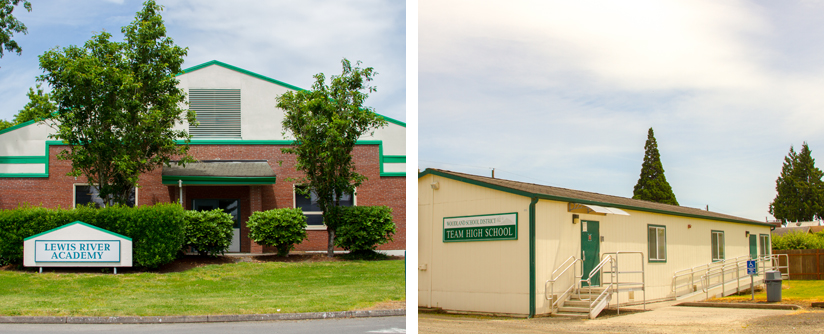 Woodland Public Schools' remote learning offerings: Lewis River Academy for Grades K-8 and TEAM High School for Grades 9-12