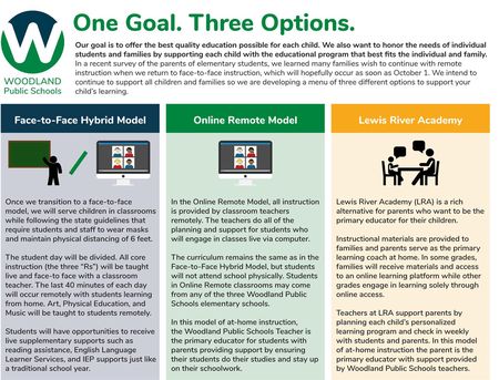 Infographic - One Goal. Three Options.