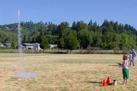 The North Fork teaching staff incorporated history, science, math, and reading comprehension into the rocketry project