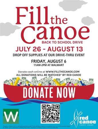 Click here to download a PDF of the Fill the Canoe flier!