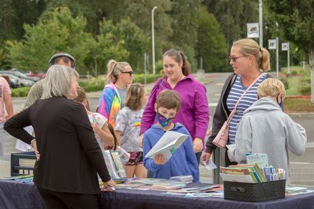 Representatives from local organizations were on-hand to provide information about free resources available to families