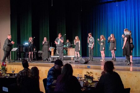 The Jazz Choir, directed by Brent LiaBraaten, opened the evening with a selection of musical numbers