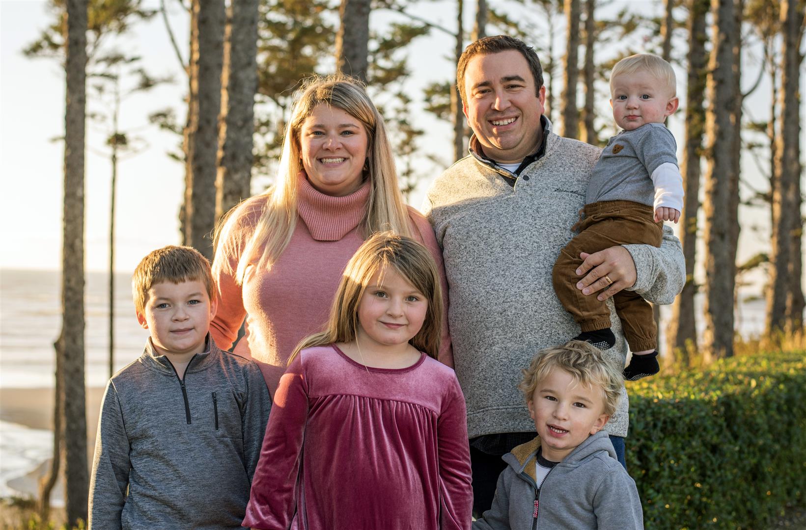 Dr. Russell Evans with his family