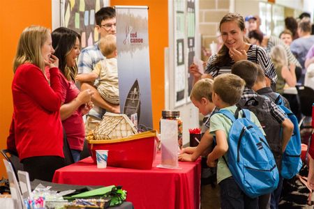 Representatives from local organizations were on-hand to provide information about free resources available to families