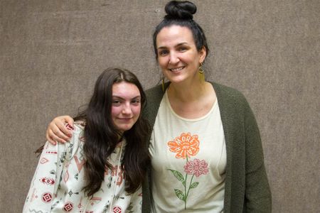 Elizabeth Vallaire (right) encouraged Hope Batchelder (left) to volunteer at Healing Steps to earn community service hours