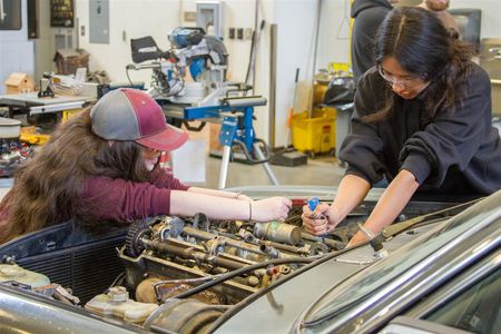 Woodland High School offers CTE classes in culinary arts, auto shop, metalwork, agriculture, and much more where students learn valuable lifeskills and potential careers