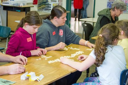 Woodland holds Family Fun Nights, like this one at the middle school held on Thursday, April 13, to get families involved in student learning