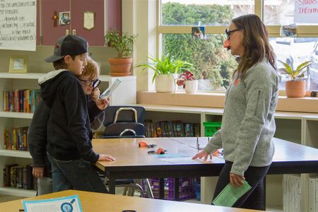 In addition to meeting with their student's teachers, Family Fun Nights provide activities for involvement from the entire family