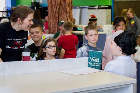 Classmates as well as families were invited to attend so the students could develop their public speaking skills