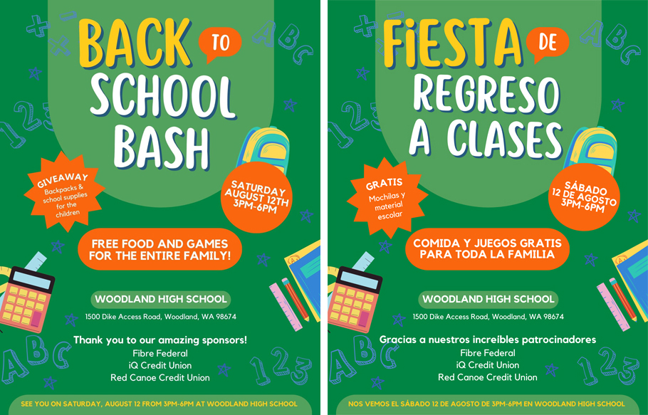 Back to School Bash 2023 Fliers