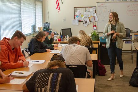 A Woodland graduate herself, Julia Stepper now teaches alongside some of her favorite teachers when she was a student