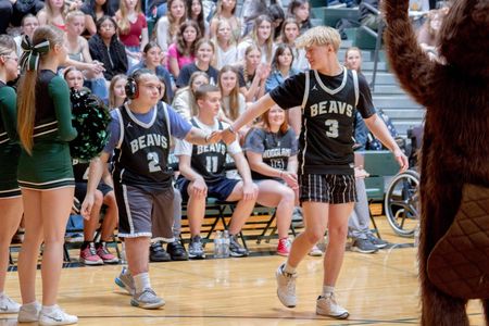Students from the Unified Physical Education class also served as players and coaches