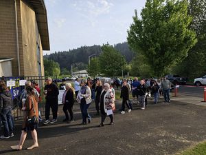 Community coming in to buy plants at school
